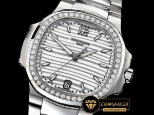 PP0271B - Patek Nautilus 33mm Diam SSSS White PF Miyota 9015 - 01.jpg